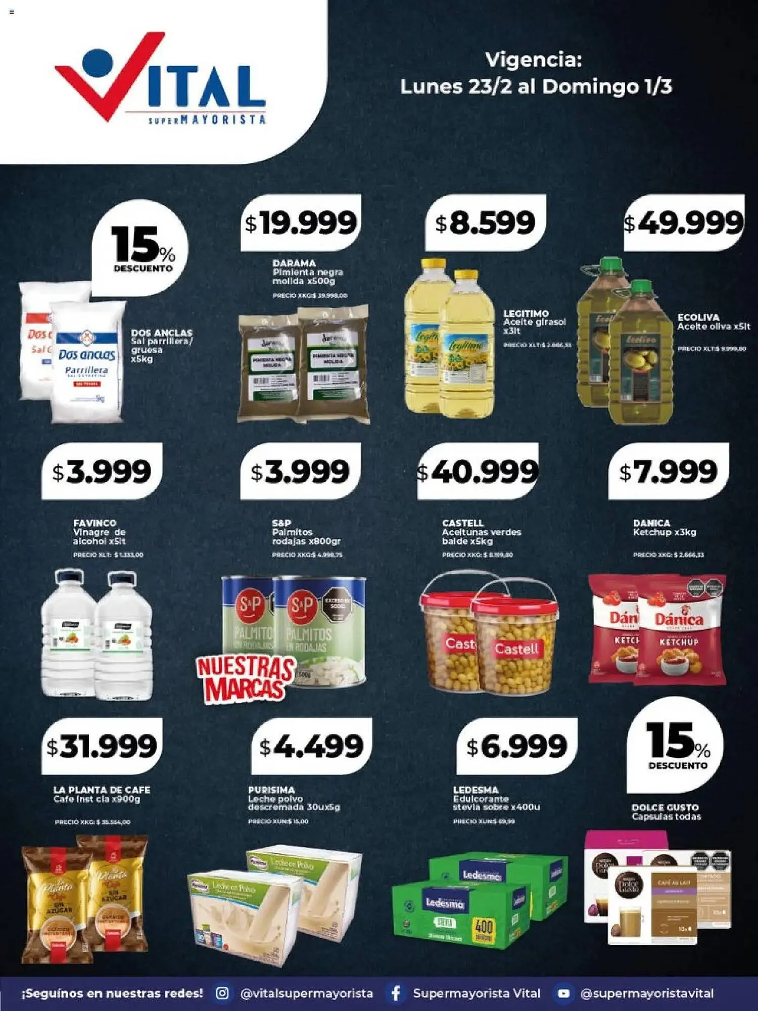 Ofertas de Catálogo Supermayorista Vital 23 de febrero al 1 de marzo 2026 - Página 3 del catálogo