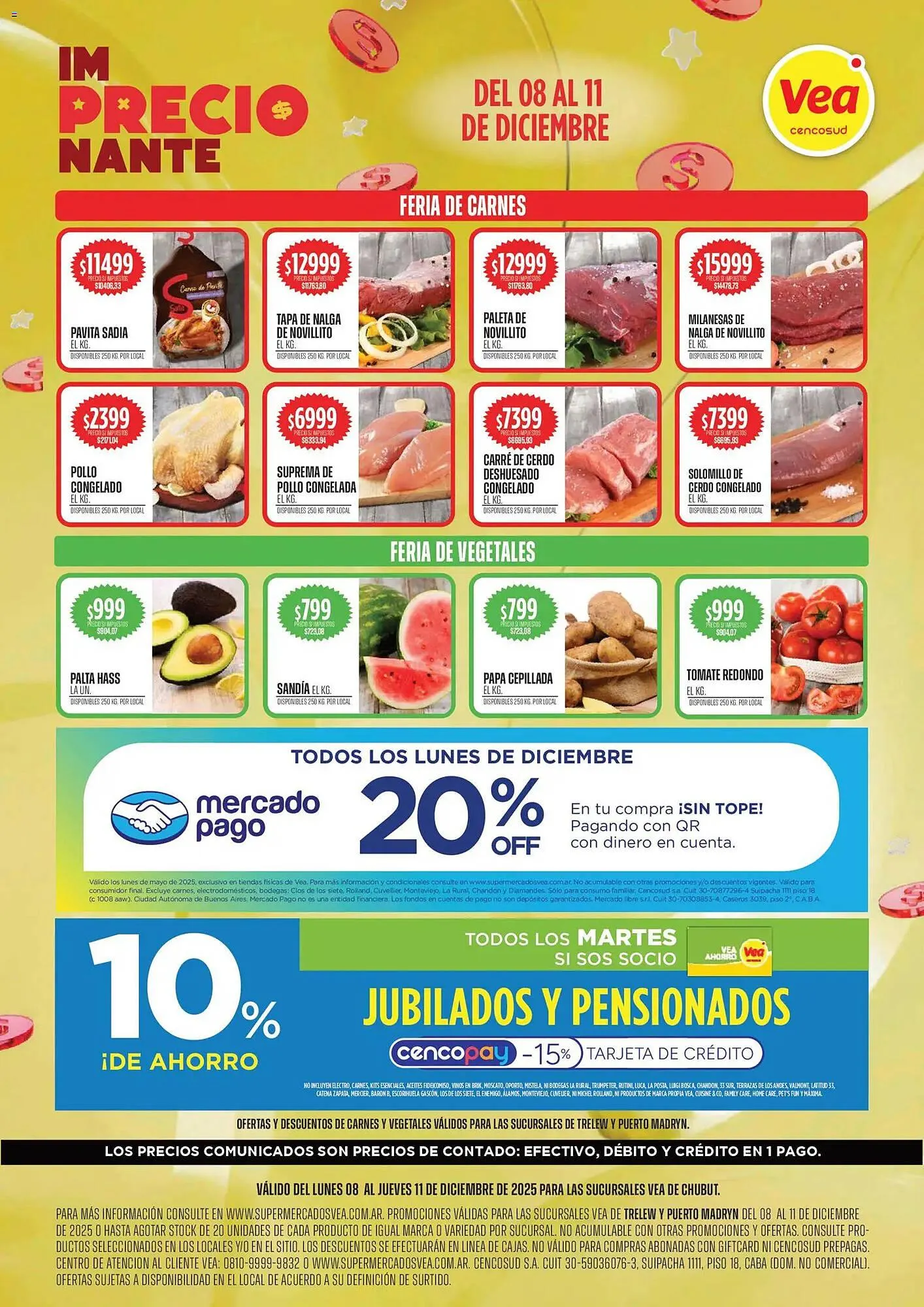 Ofertas de Catálogo Supermercados Vea 8 de diciembre al 11 de diciembre 2025 - Página 1 del catálogo