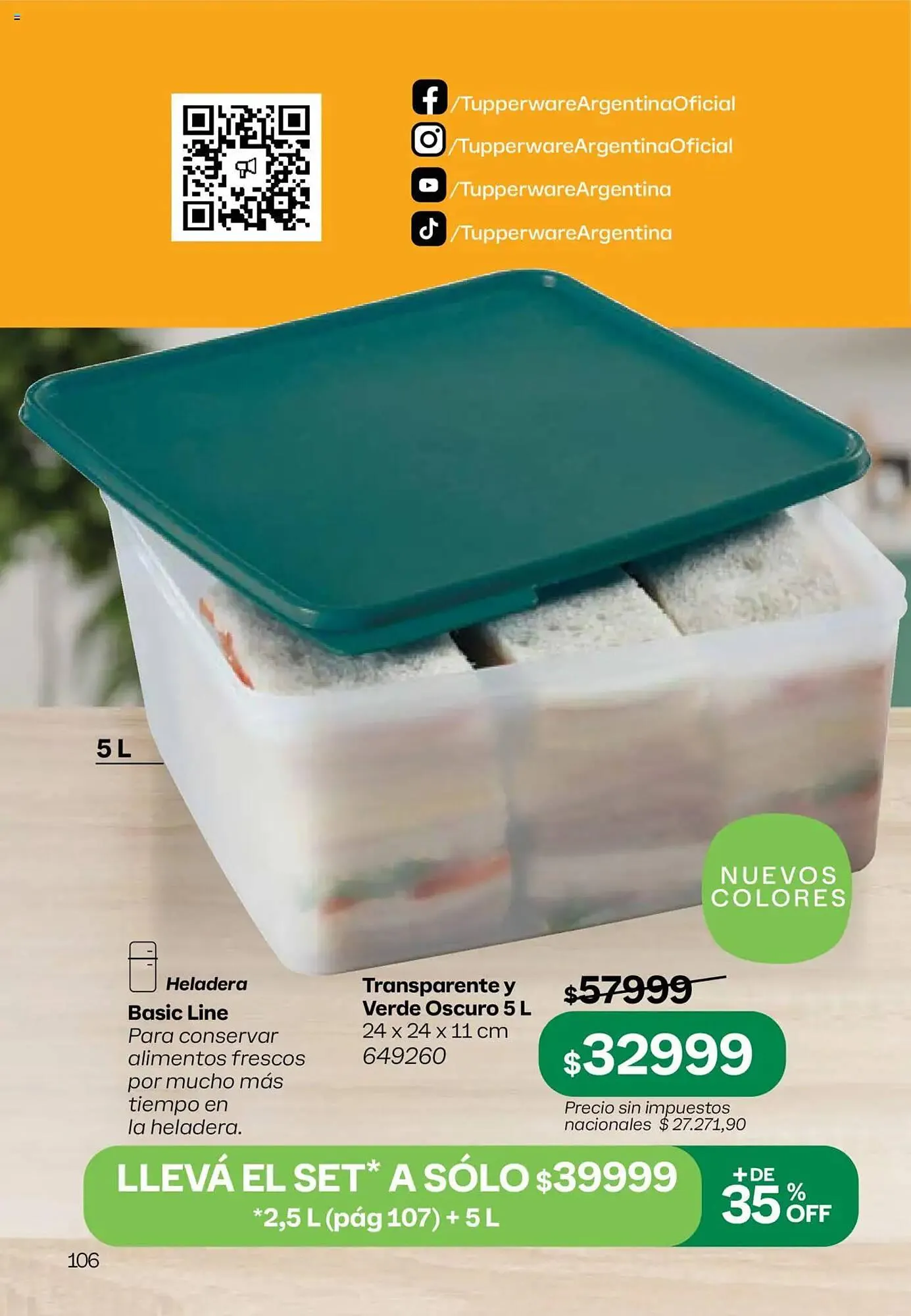 Ofertas de Folleto Tupperware 8 de septiembre al 22 de septiembre 2025 - Página 107 del catálogo