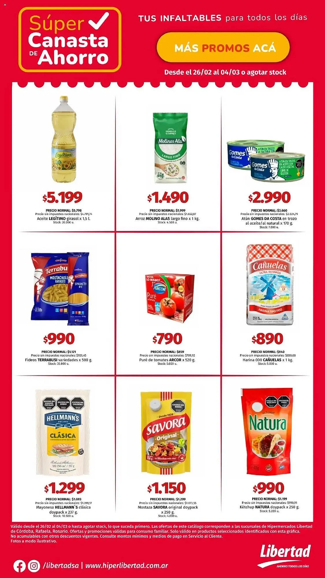 Ofertas de Catálogo Hipermercado Libertad 26 de febrero al 5 de marzo 2026 - Página 1 del catálogo