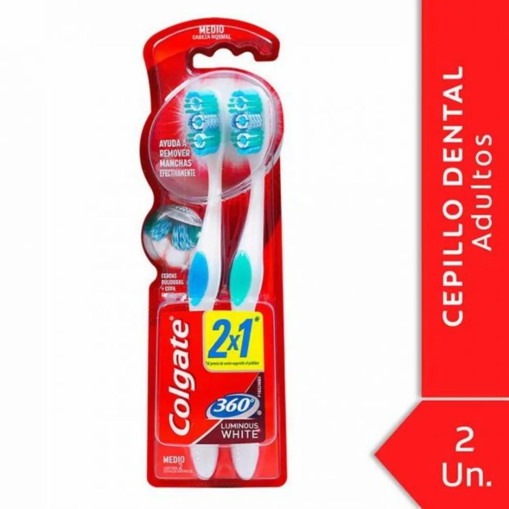 CEPILLO COLGATE LUMIN WHITE 2x
