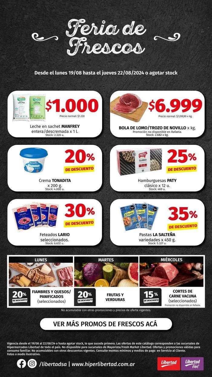 Ofertas de Catálogo Hiper Libertad 20 de agosto al 3 de septiembre 2024 - Página 1 del catálogo