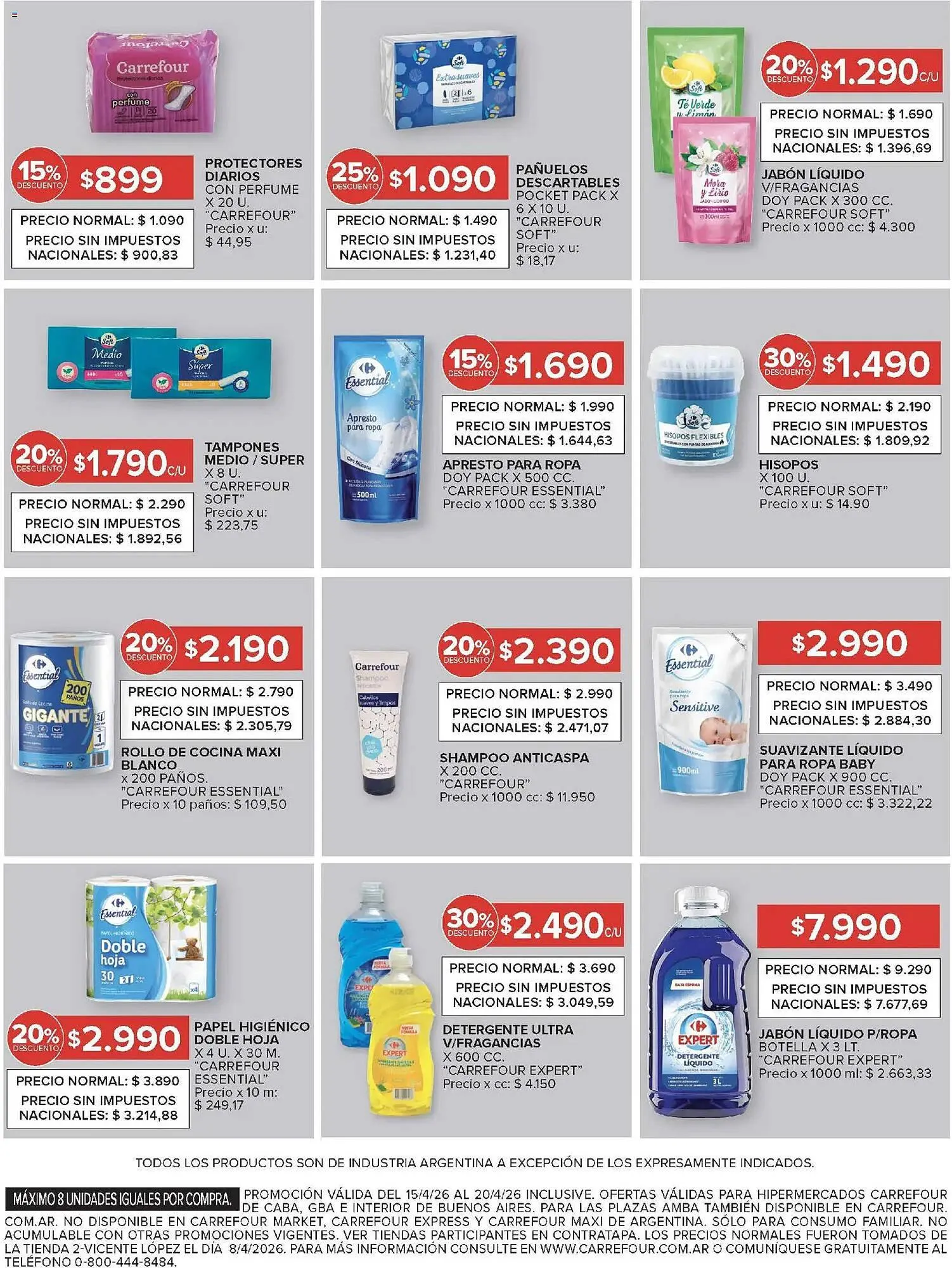 Ofertas de Catálogo Carrefour 15 de abril al 20 de abril 2026 - Página 11 del catálogo