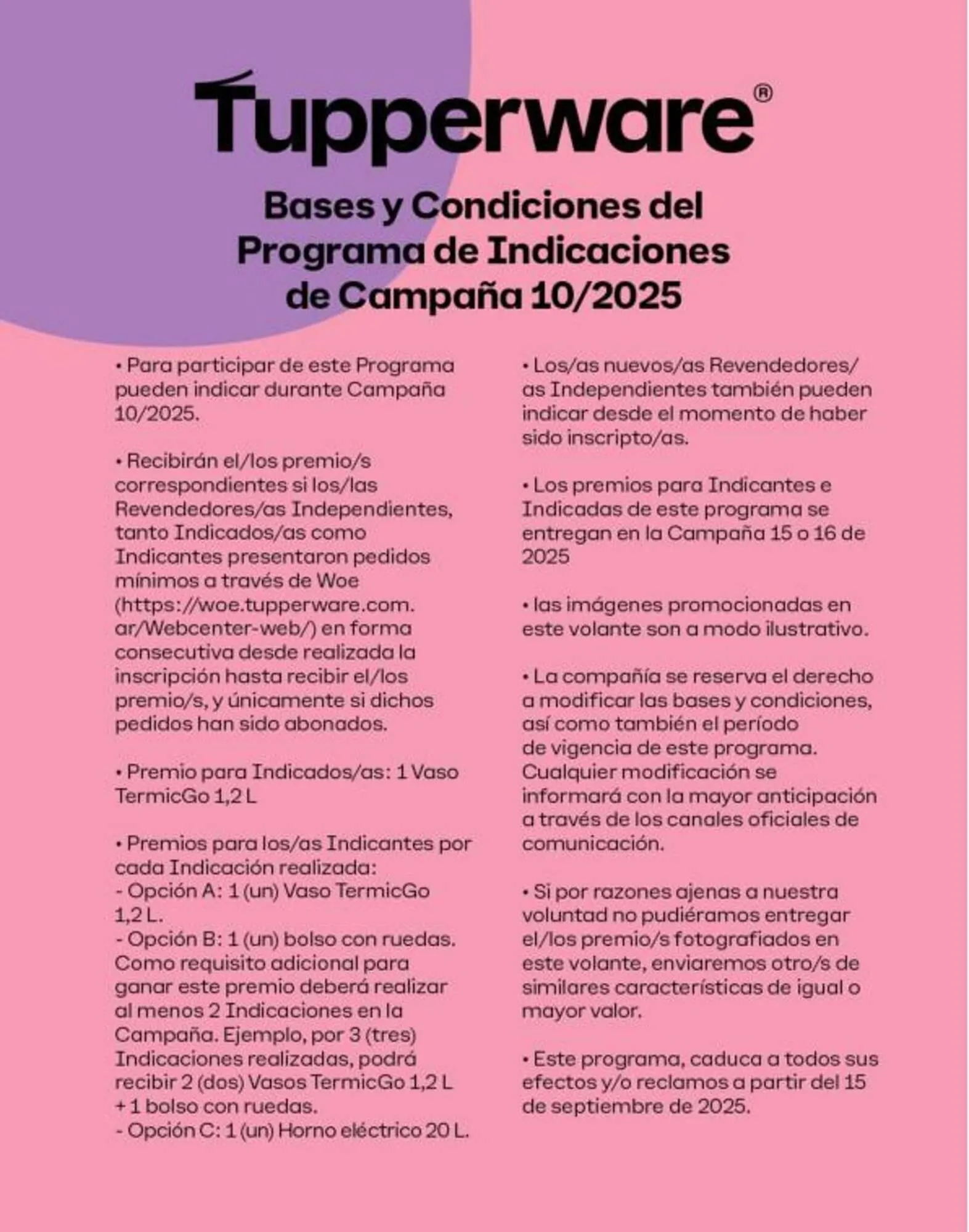 Ofertas de Folleto Tupperware 1 de octubre al 31 de octubre 2025 - Página 6 del catálogo
