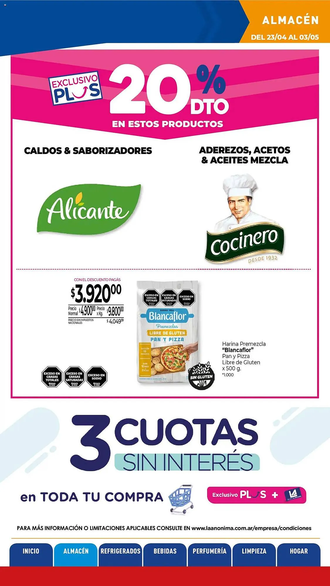 Ofertas de Catálogo La Anonima 23 de abril al 3 de mayo 2026 - Página 15 del catálogo