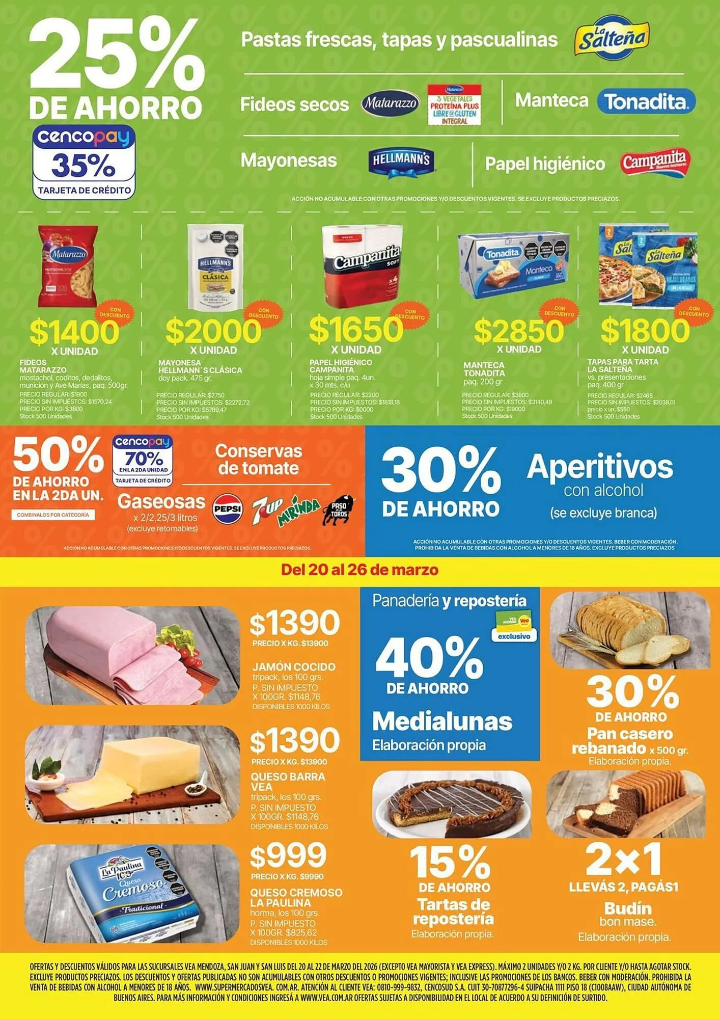 Ofertas de Catálogo Supermercados Vea 20 de marzo al 26 de marzo 2026 - Página 2 del catálogo