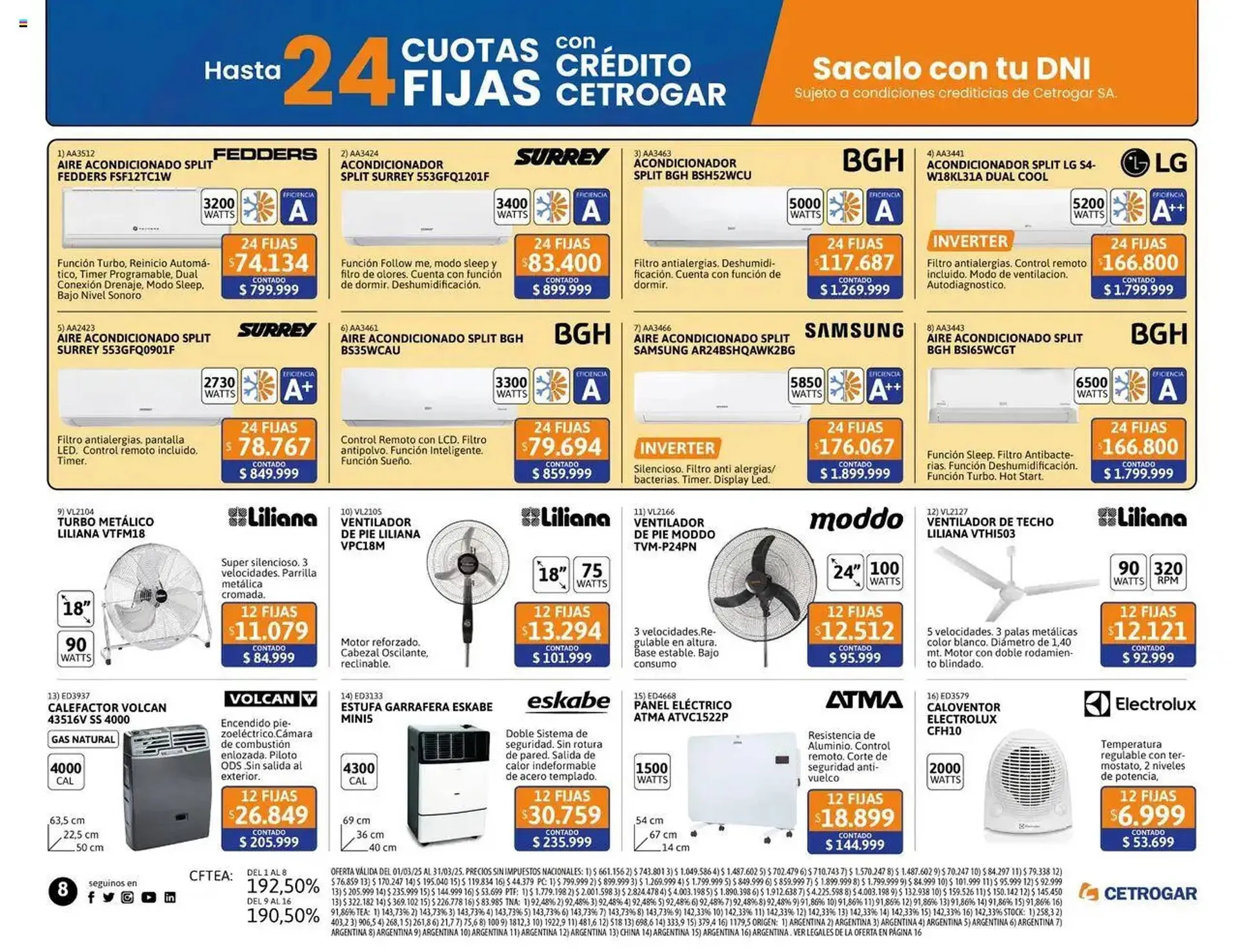 Ofertas de Catálogo Cetrogar 1 de abril al 30 de abril 2025 - Página 8 del catálogo