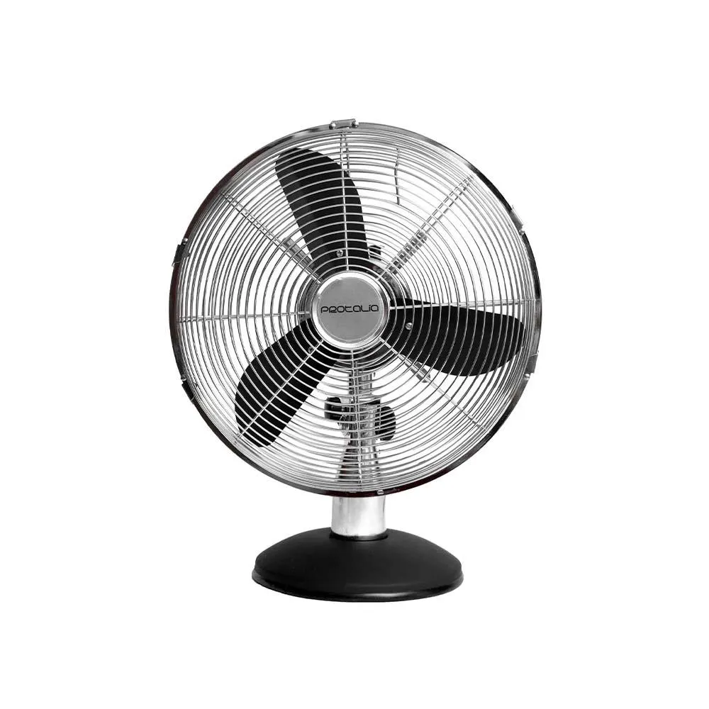 Ventilador Mesa Retro 12" Cromo Protalia