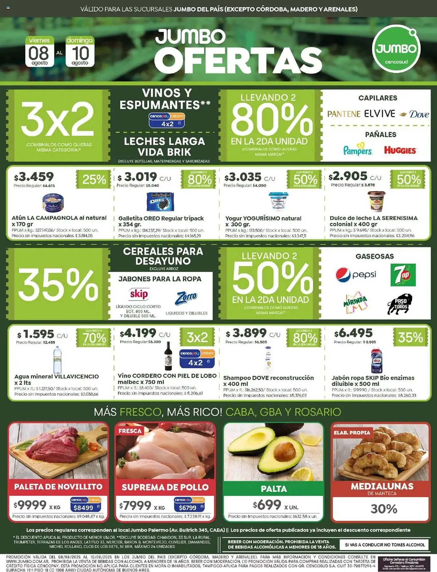 Ofertas de Catálogo Jumbo 8 de agosto al 10 de agosto 2025 - Página 1 del catálogo