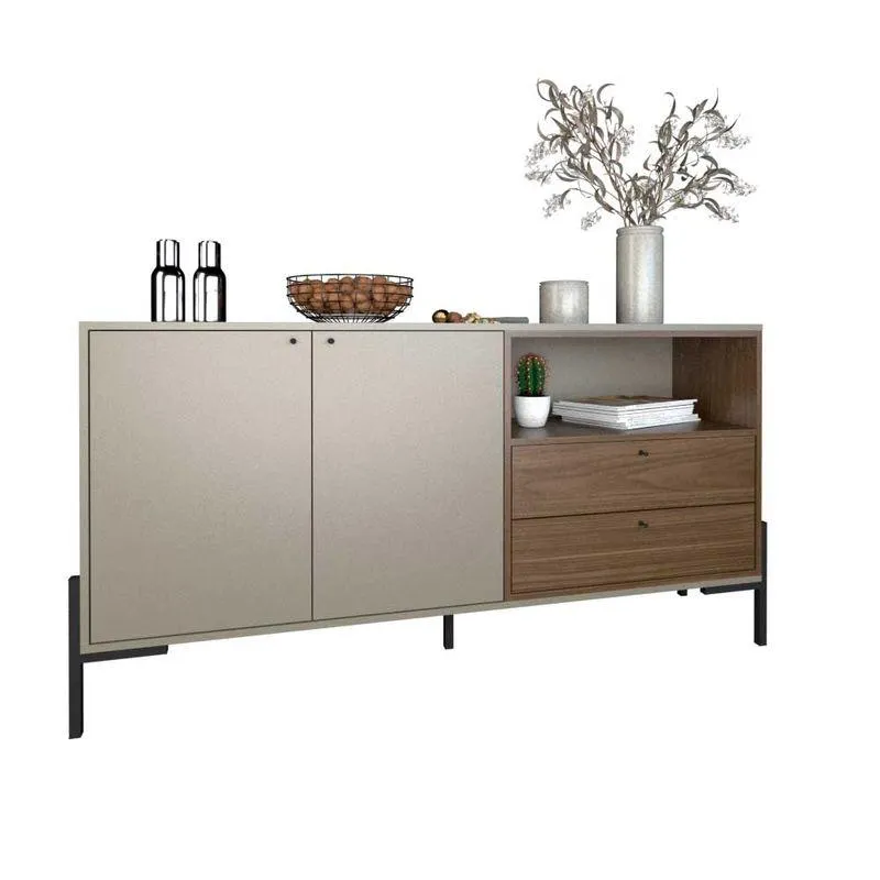 Bahiut Vajillero 4253 153x80x41 Cm Nogal Gris