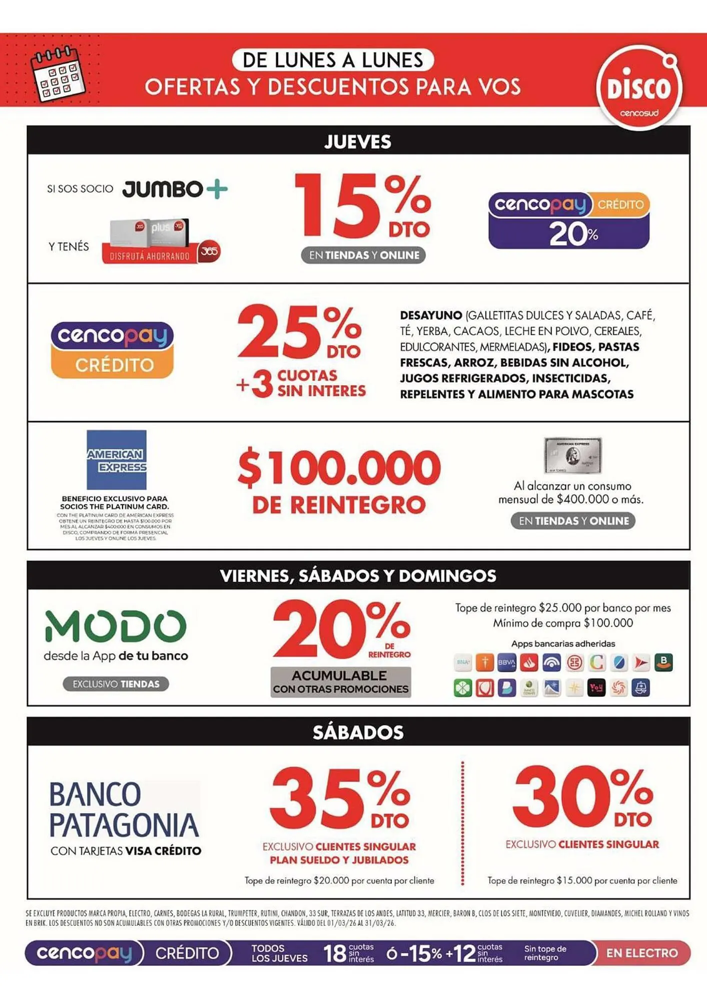 Ofertas de Folleto Disco 20 de marzo al 22 de marzo 2026 - Página 10 del catálogo