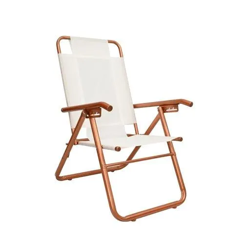 Reposera plegable 80041 Descansar aluminio blanca