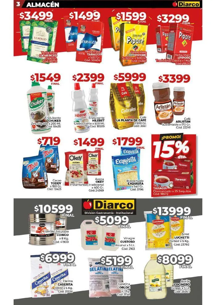 Ofertas de Diarco Ofertas Sur 19 de agosto al 25 de agosto 2024 - Página 3 del catálogo
