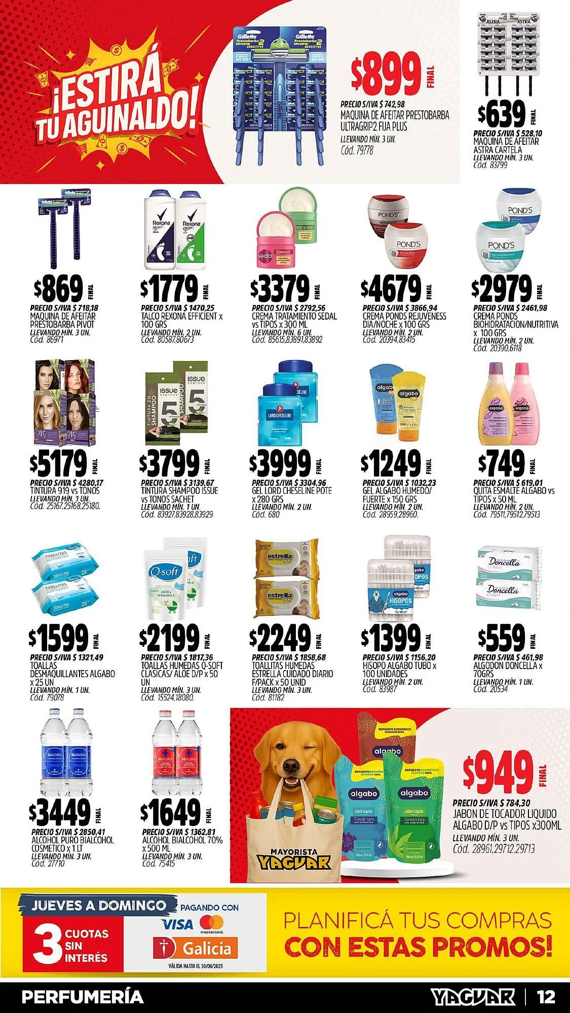 Ofertas de Catálogo Supermercados Yaguar 23 de junio al 30 de junio 2025 - Página 12 del catálogo