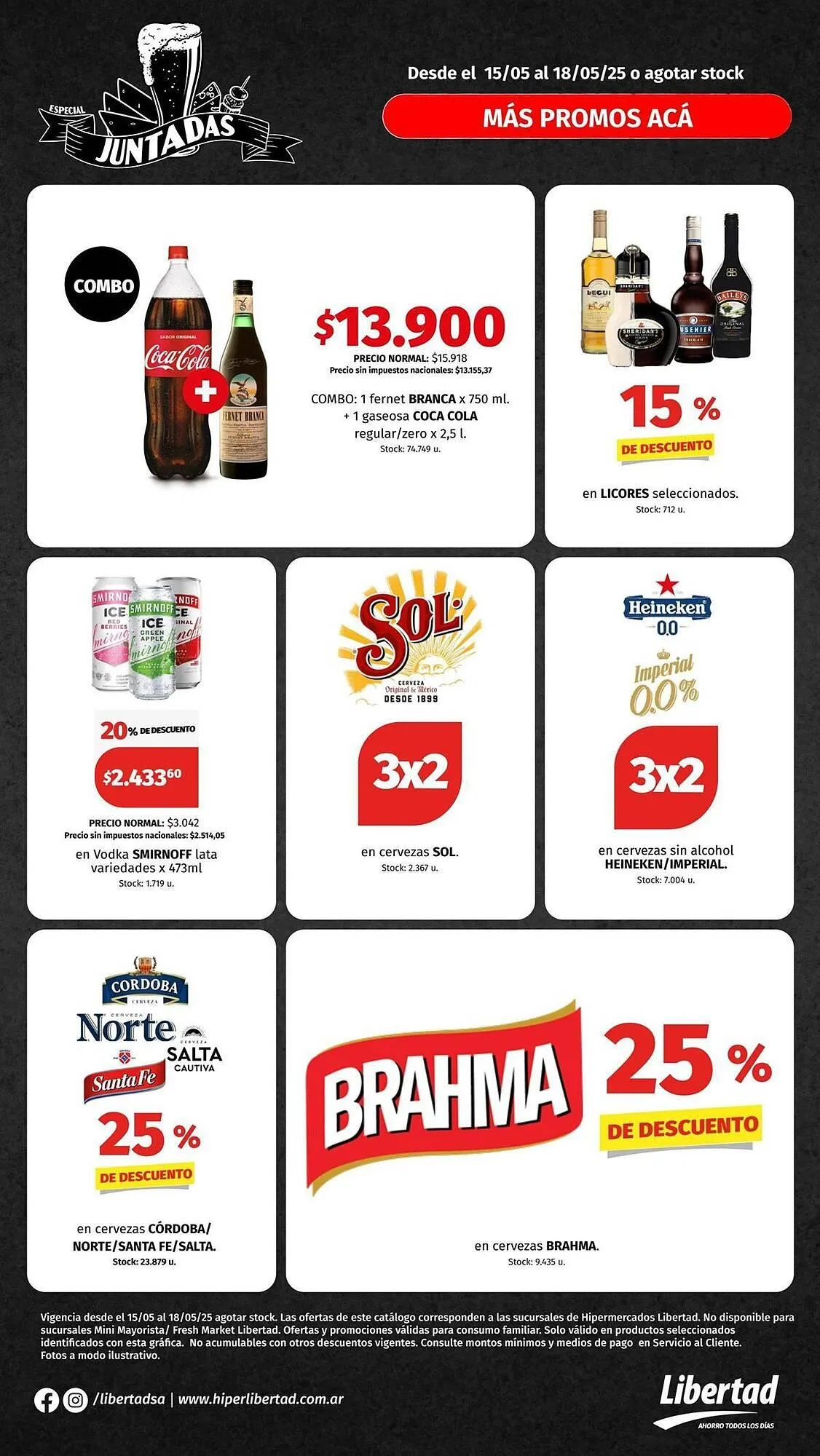 Ofertas de Catálogo Hipermercado Libertad 16 de mayo al 18 de mayo 2025 - Página 1 del catálogo