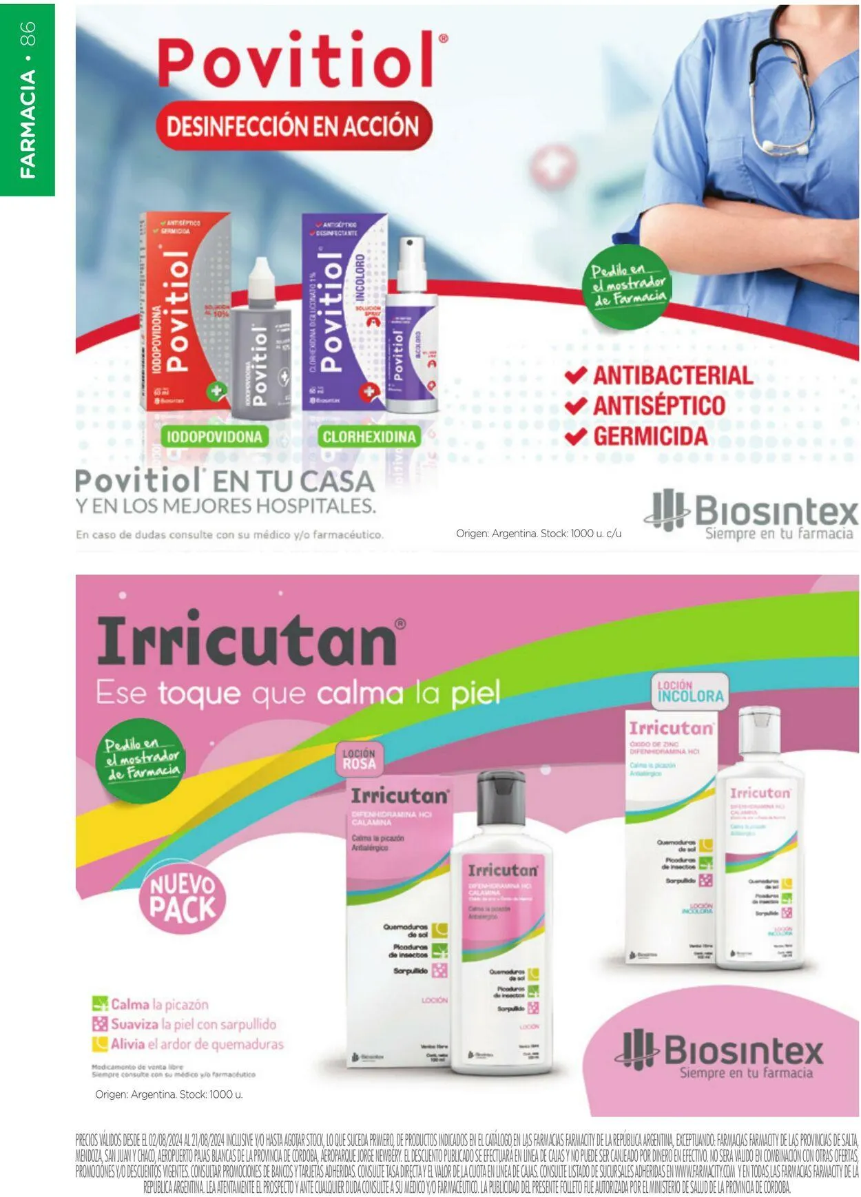 Ofertas de Farmacity 1 de agosto al 31 de agosto 2024 - Página 86 del catálogo