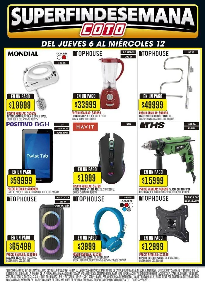 Ofertas de Coto Afiche Electro Motivo 6 de junio al 12 de junio 2024 - Página 2 del catálogo