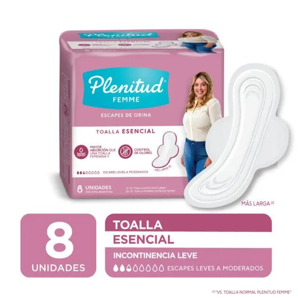 30241582 Plenitud Femme Toalla Esencial Larga X8u.