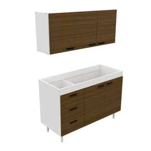 Combo mueble de cocina 1.20 m avellana sin bacha Mosconi