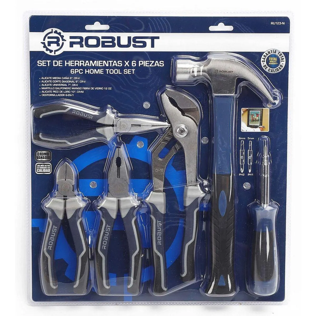 Set de Herramientas RU123-N 6 Piezas Robust