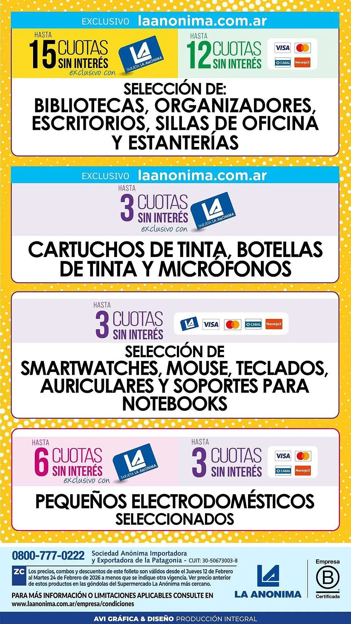 Ofertas de Catálogo La Anonima 17 de febrero al 24 de febrero 2026 - Página 25 del catálogo