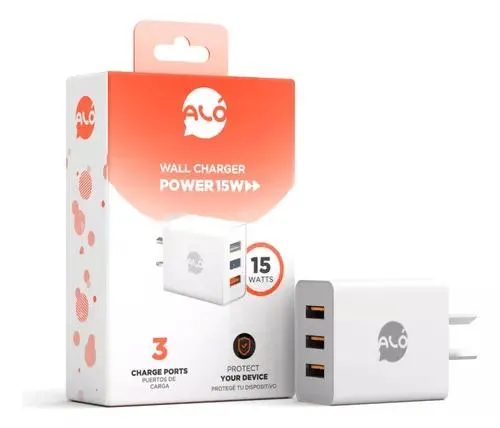 Cargador De Pared Alo Power 15w Blanco