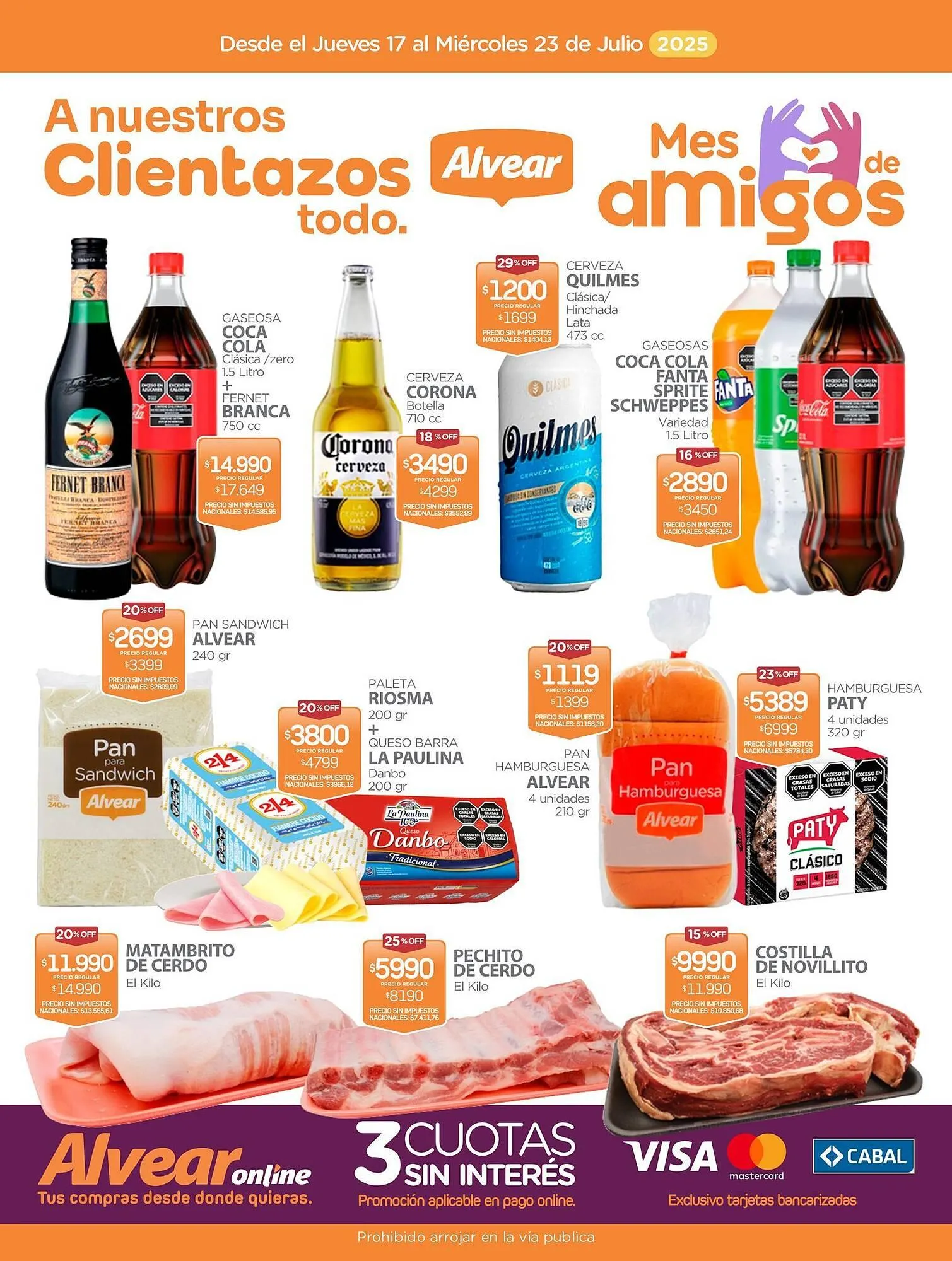 Ofertas de Catálogo Alvear 17 de julio al 23 de julio 2025 - Página 1 del catálogo