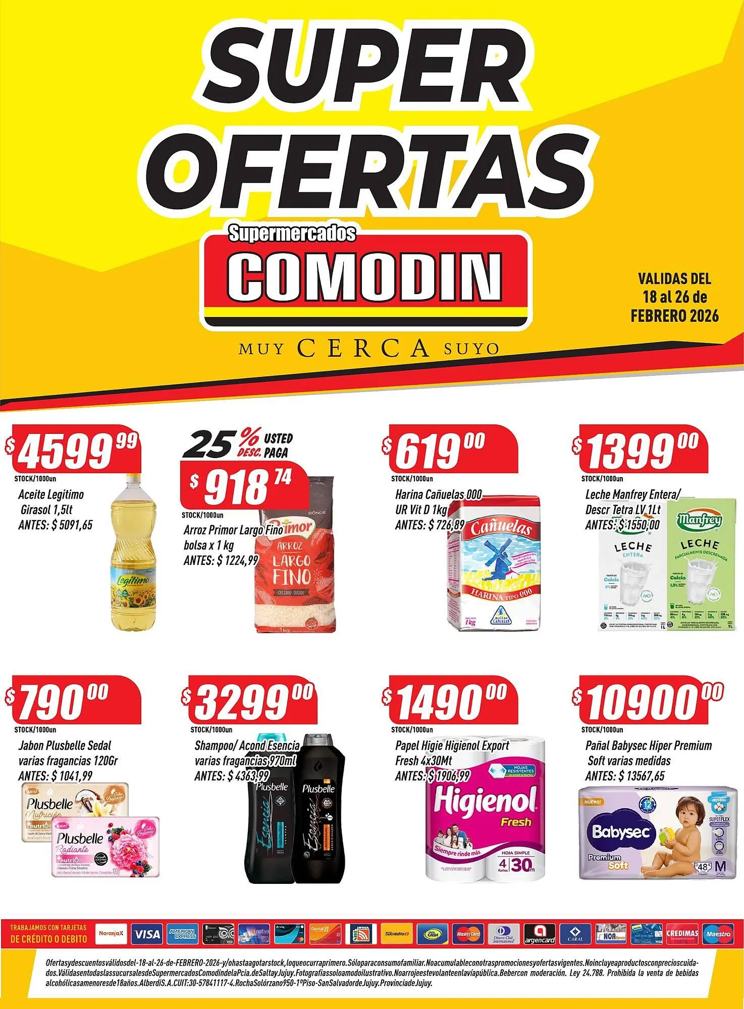 Ofertas de Catálogo Supermercados Comodin 18 de febrero al 26 de febrero 2026 - Página 1 del catálogo