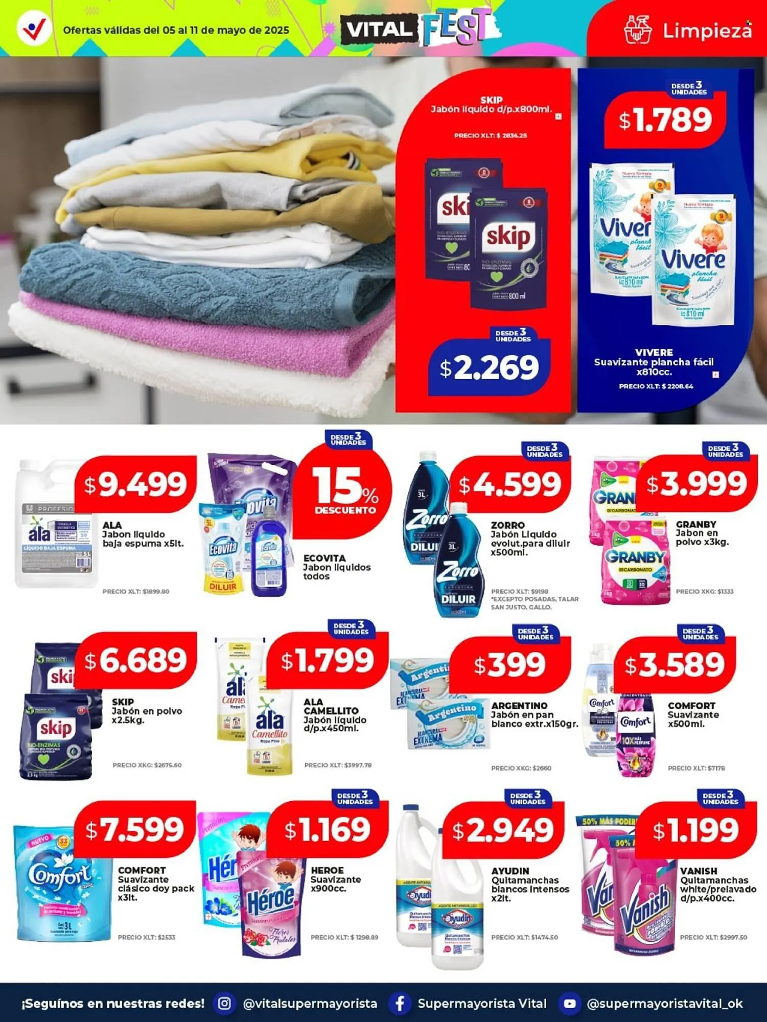 Ofertas de Catálogo Supermayorista Vital 5 de mayo al 13 de mayo 2025 - Página 10 del catálogo