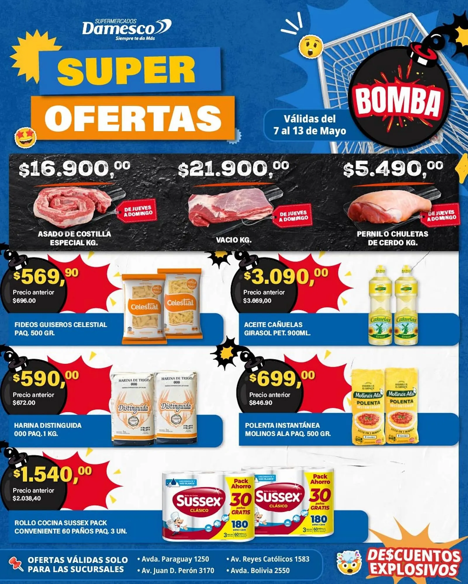 Ofertas de Catálogo Supermercados Damesco 7 de mayo al 13 de mayo 2026 - Página 1 del catálogo