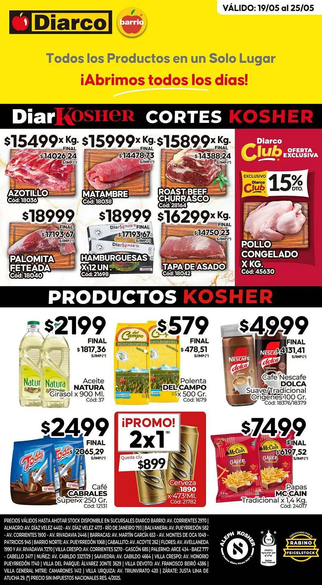 Ofertas de Catálogo Diarco 19 de mayo al 25 de mayo 2025 - Página 1 del catálogo