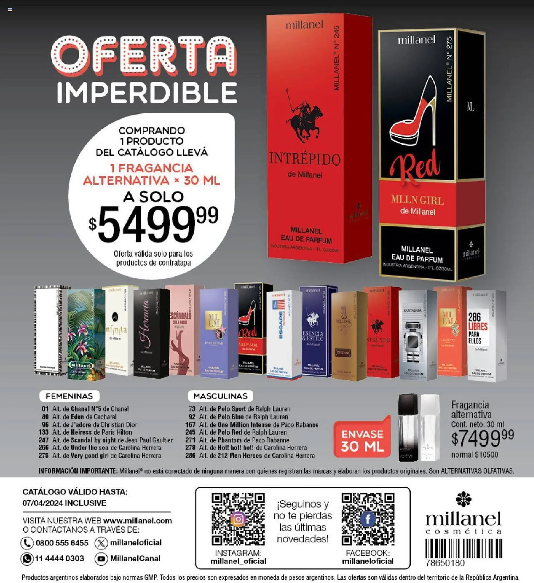 Ofertas de Catálogo Millanel Cosmética 11 de marzo al 7 de abril 2024 - Página 196 del catálogo