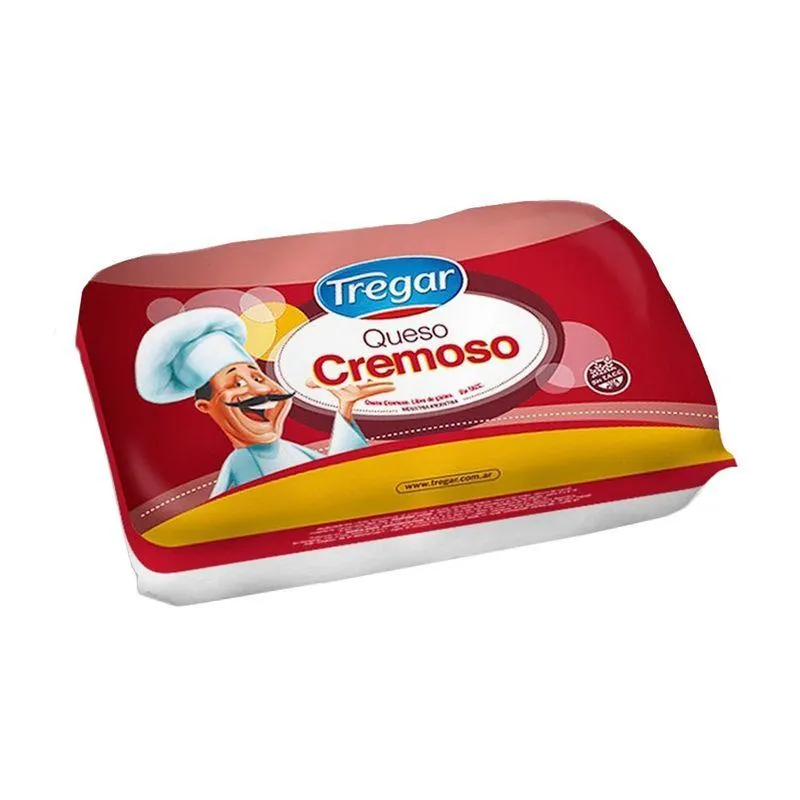 Queso Cremoso Tregar Fraccionado Paquete 1 Kg.
