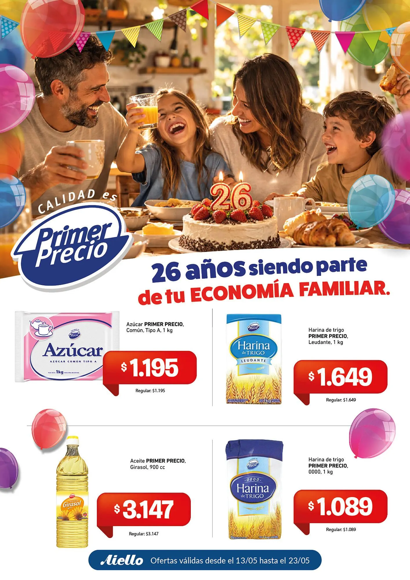 Ofertas de Catálogo Supermercados Aiello 14 de mayo al 23 de mayo 2026 - Página 1 del catálogo