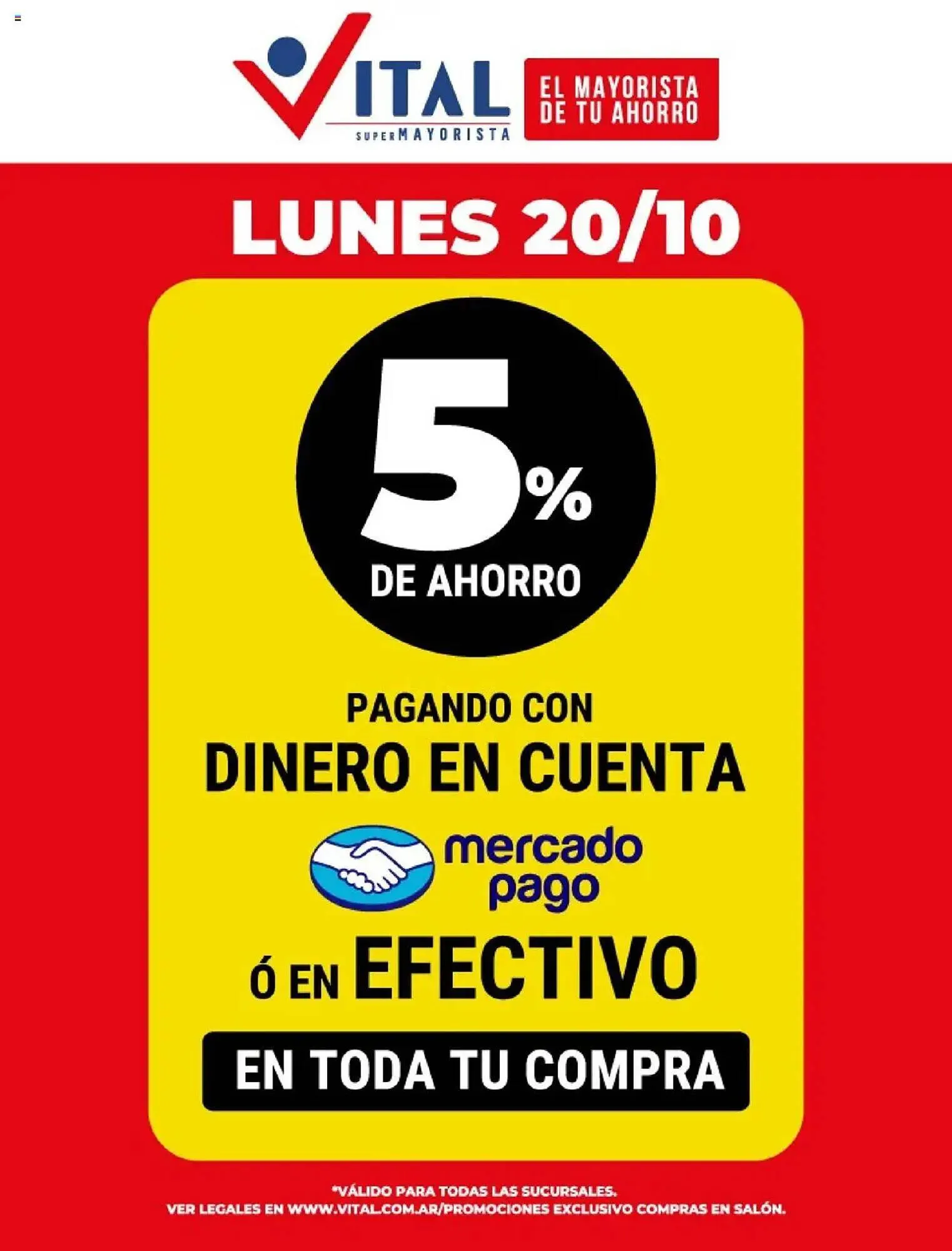 Ofertas de Catálogo Supermayorista Vital 20 de octubre al 20 de octubre 2025 - Página 1 del catálogo