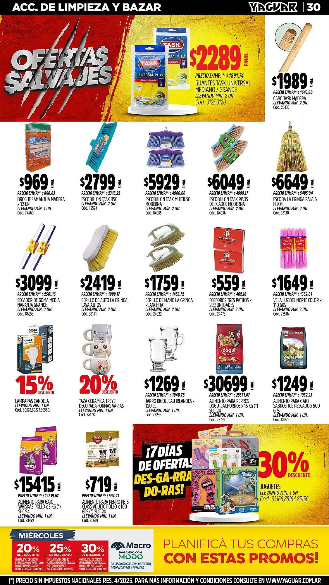 Ofertas de Catálogo Supermercados Yaguar 11 de agosto al 18 de agosto 2025 - Página 32 del catálogo
