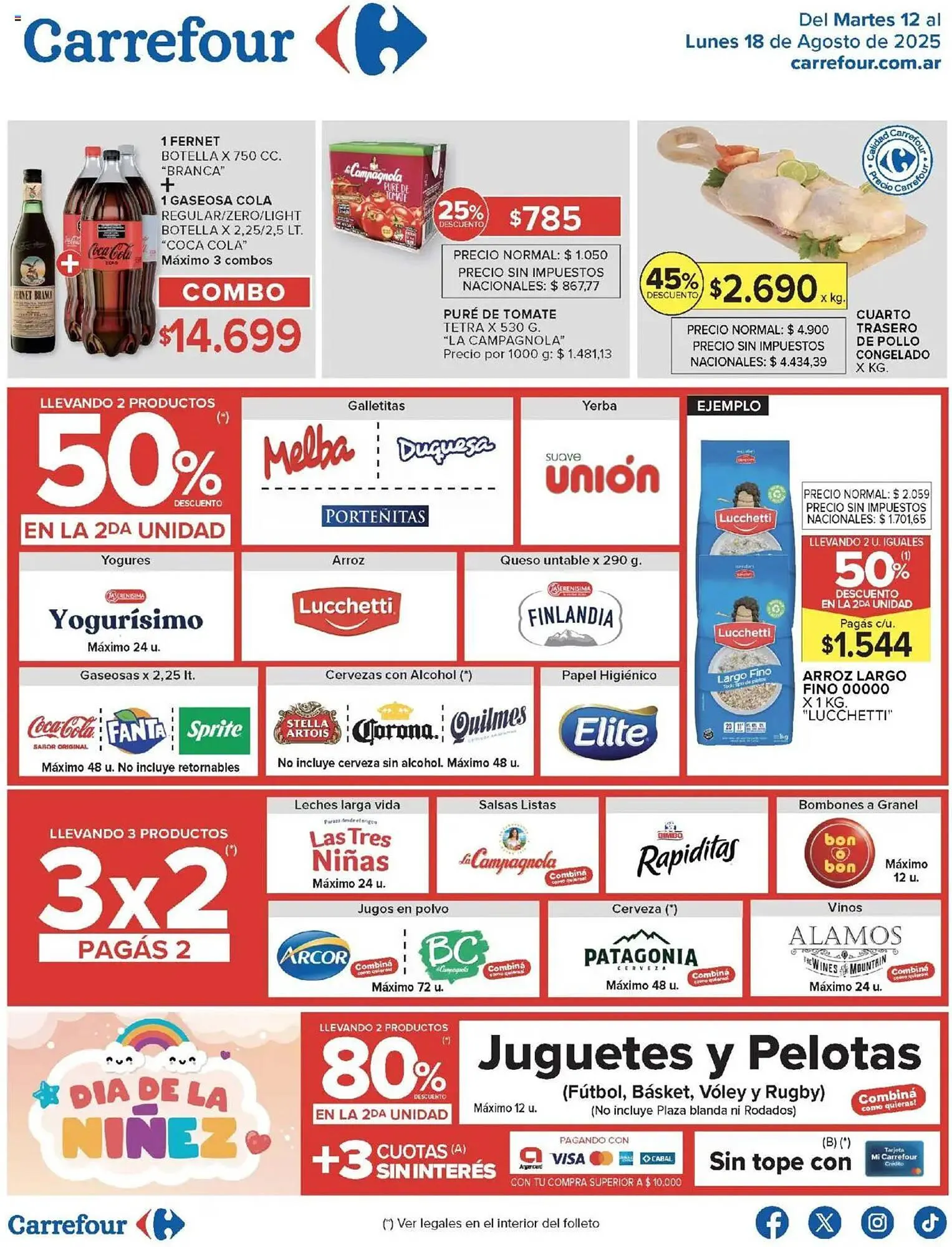 Ofertas de Catálogo Carrefour 12 de agosto al 19 de agosto 2025 - Página 1 del catálogo