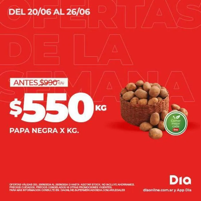 Ofertas de Ofertas Supermercados DIA 20 de junio al 26 de junio 2024 - Página 1 del catálogo