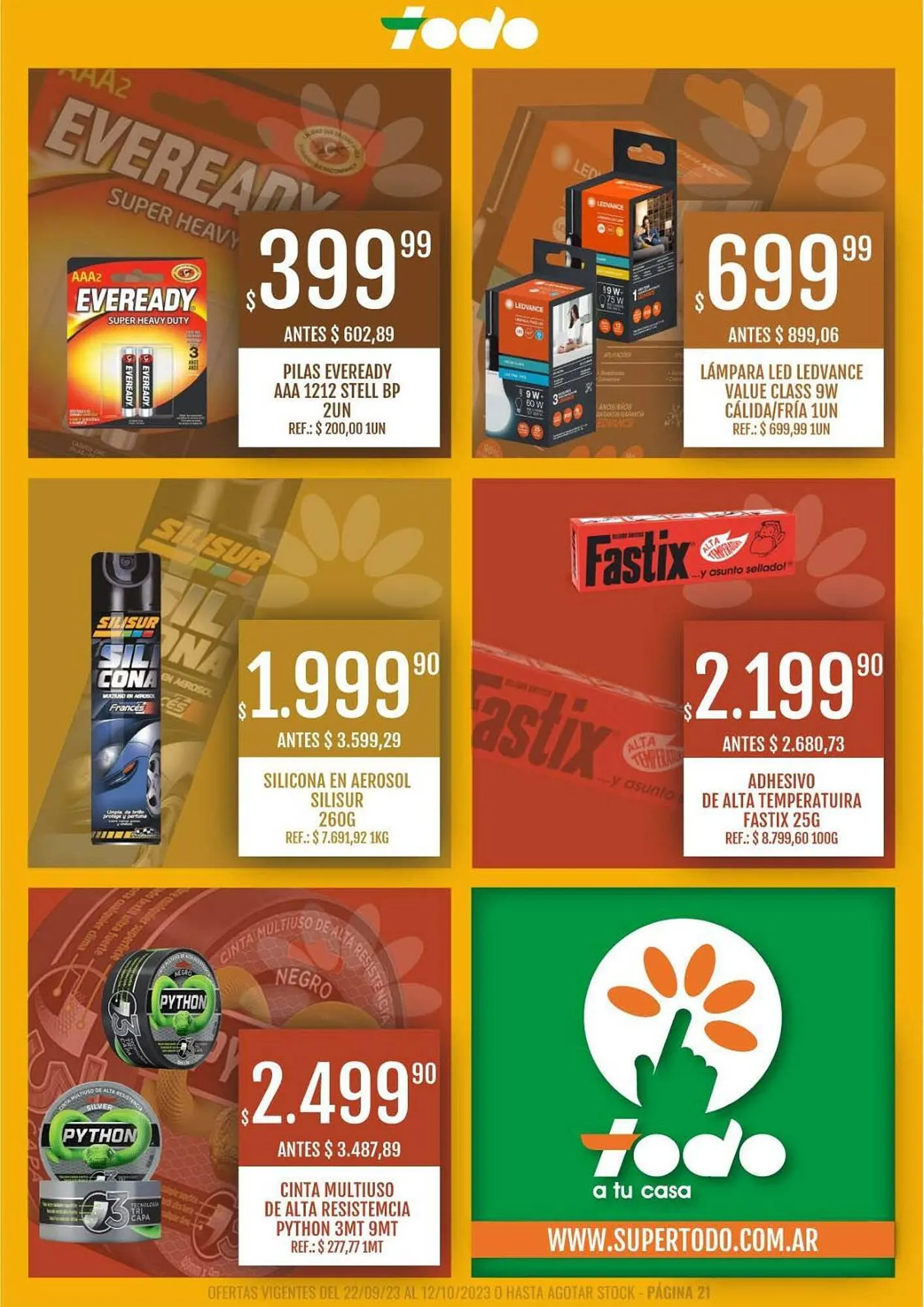 Ofertas de Catálogo Supermercados Todo 22 de septiembre al 12 de octubre 2023 - Página 21 del catálogo