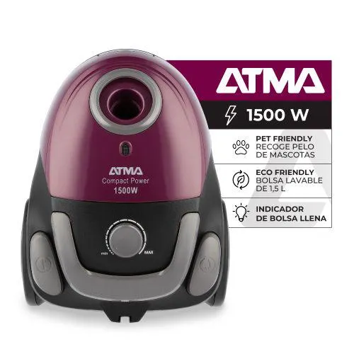 Aspiradora con Bolsa ATMA AS8933PI 1500W