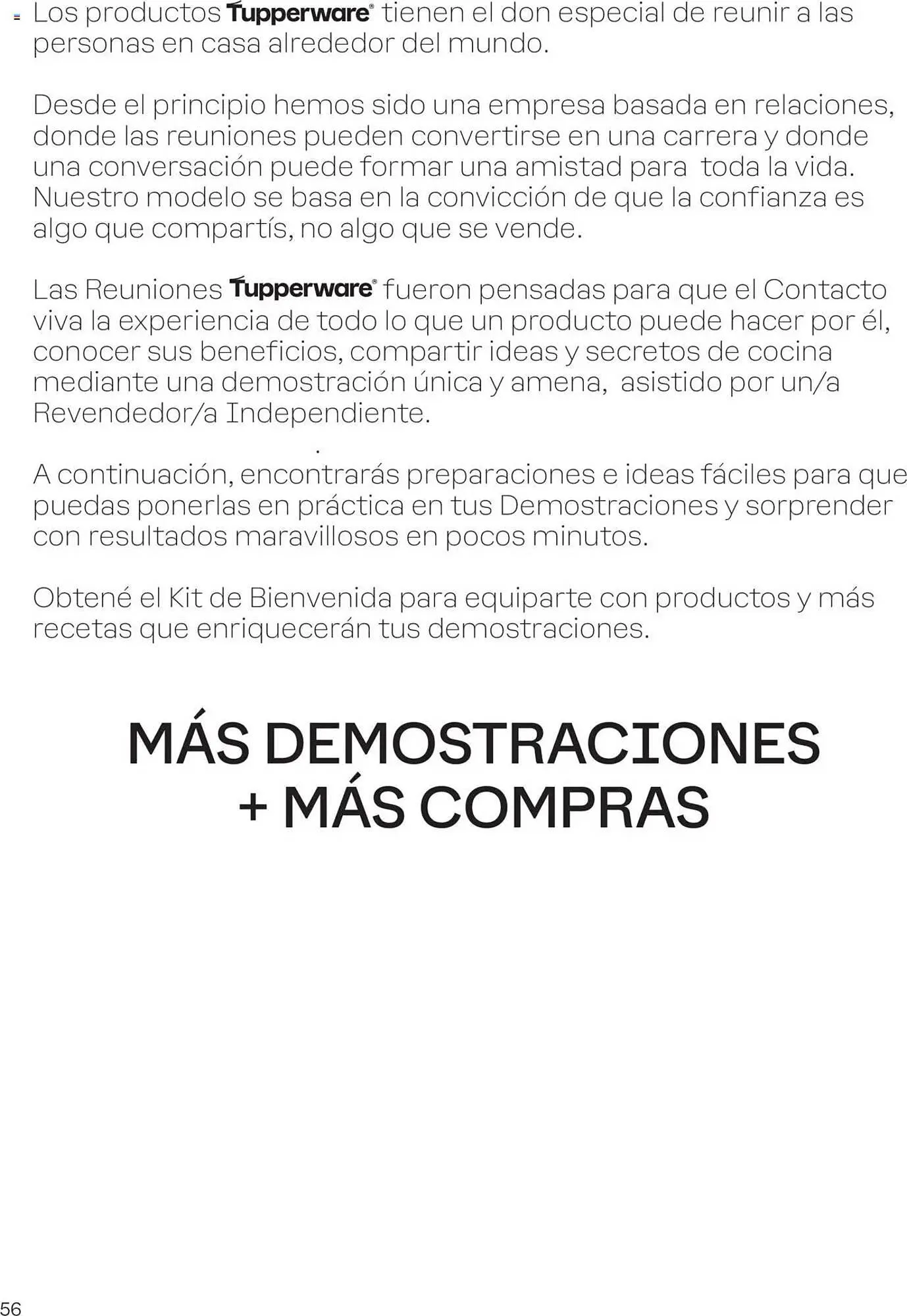 Ofertas de Folleto Tupperware 15 de septiembre al 1 de enero 2026 - Página 56 del catálogo