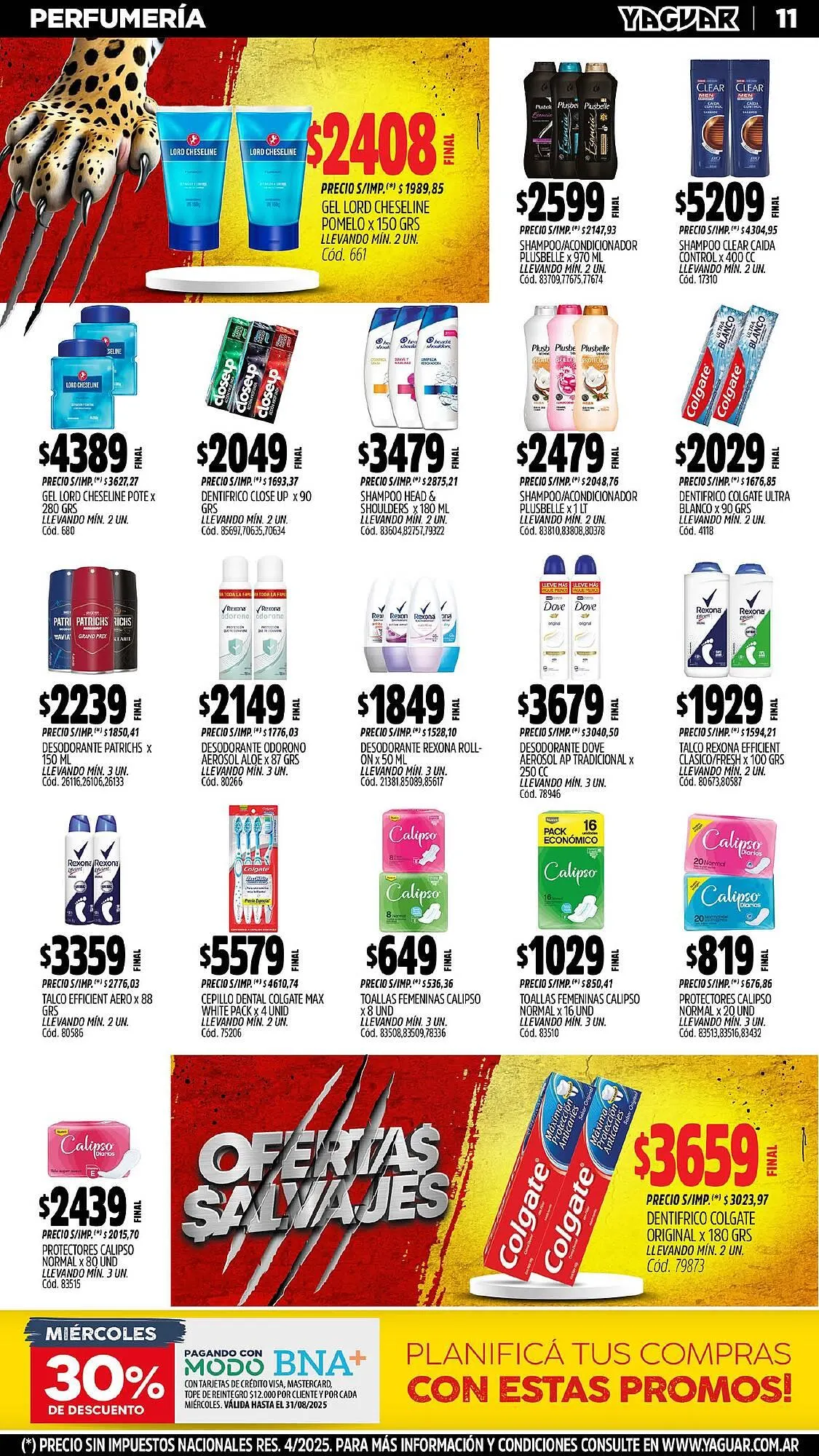 Ofertas de Catálogo Supermercados Yaguar 4 de agosto al 11 de agosto 2025 - Página 11 del catálogo