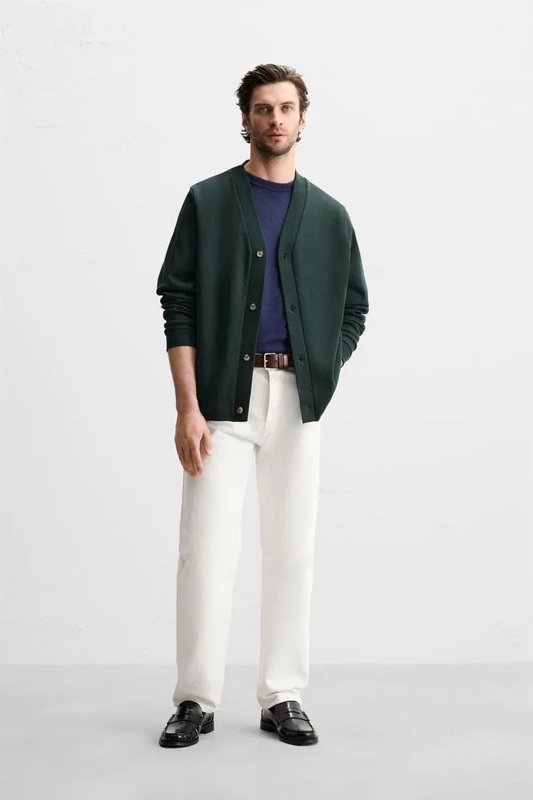 CÁRDIGAN ESTRUCTURA PIQUÉ