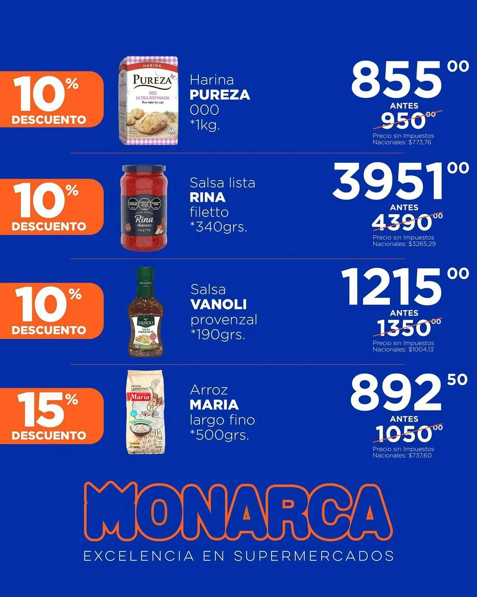 Ofertas de Catálogo Supermercados Monarca 8 de mayo al 31 de mayo 2025 - Página 9 del catálogo