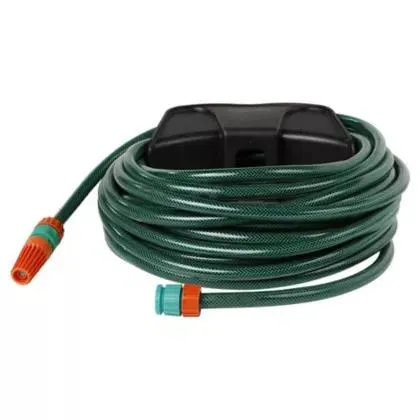 Set de manguera de 18 m con accesorios y soporte