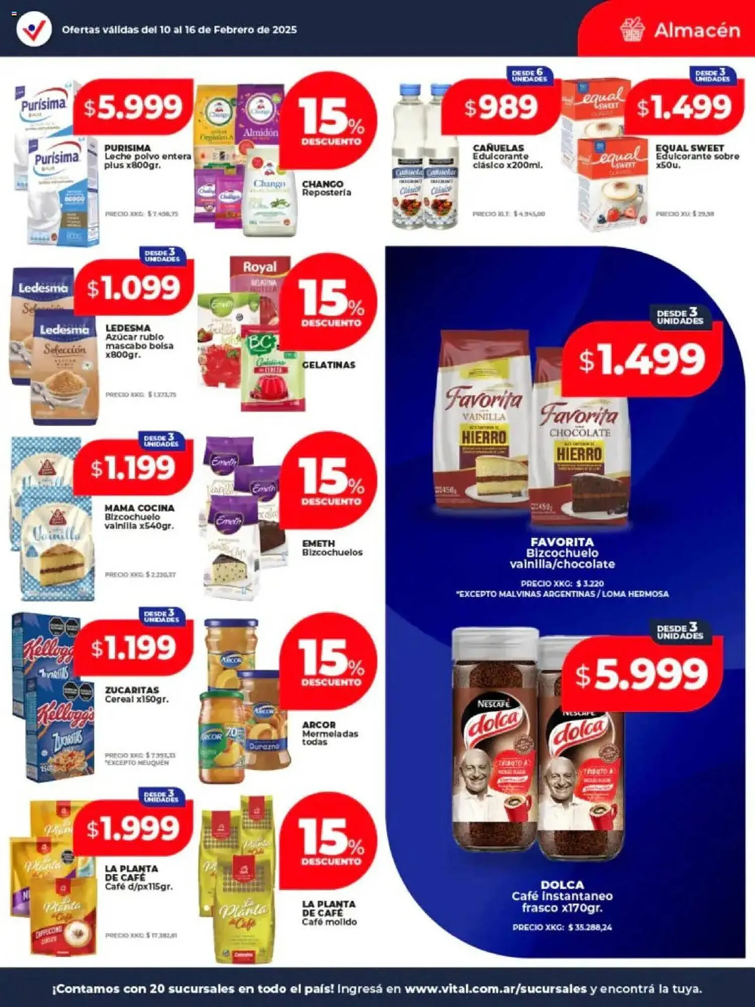 Ofertas de Catálogo Supermayorista Vital 10 de febrero al 16 de febrero 2025 - Página 16 del catálogo
