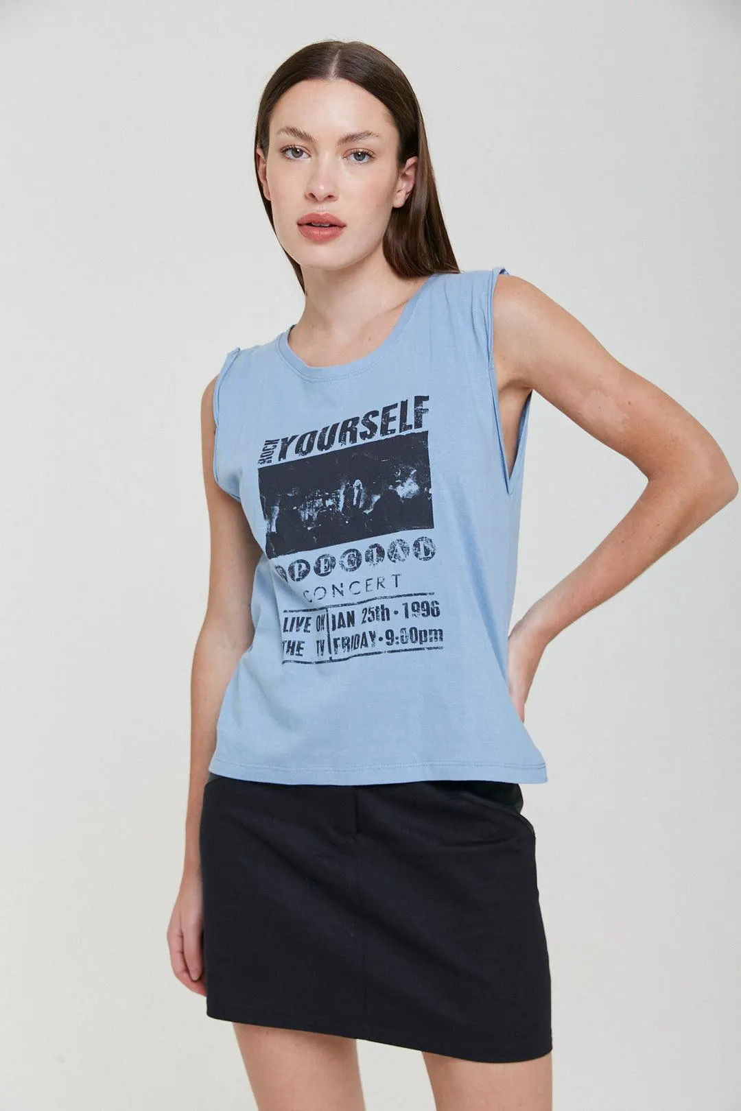 Musculosa Rock Yourself - Celeste