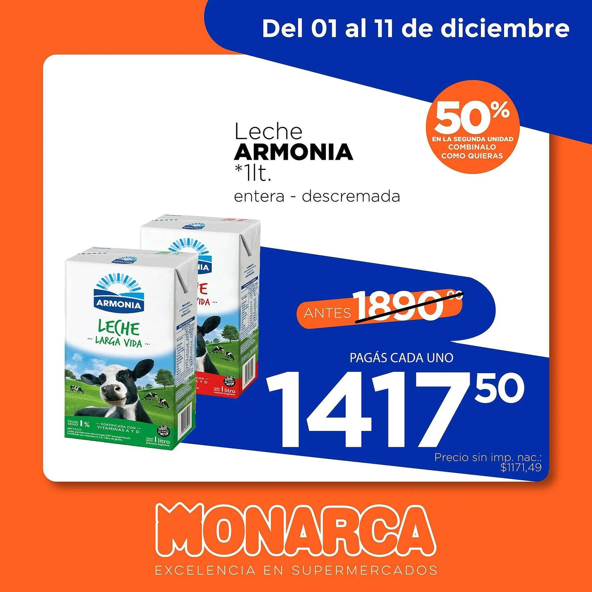 Ofertas de Catálogo Supermercados Monarca 1 de diciembre al 11 de diciembre 2025 - Página 2 del catálogo