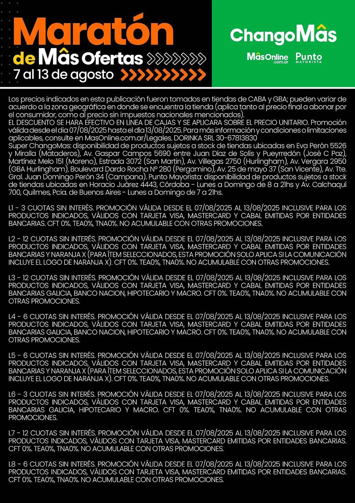 Ofertas de Catálogo Changomas 7 de agosto al 13 de agosto 2025 - Página 16 del catálogo