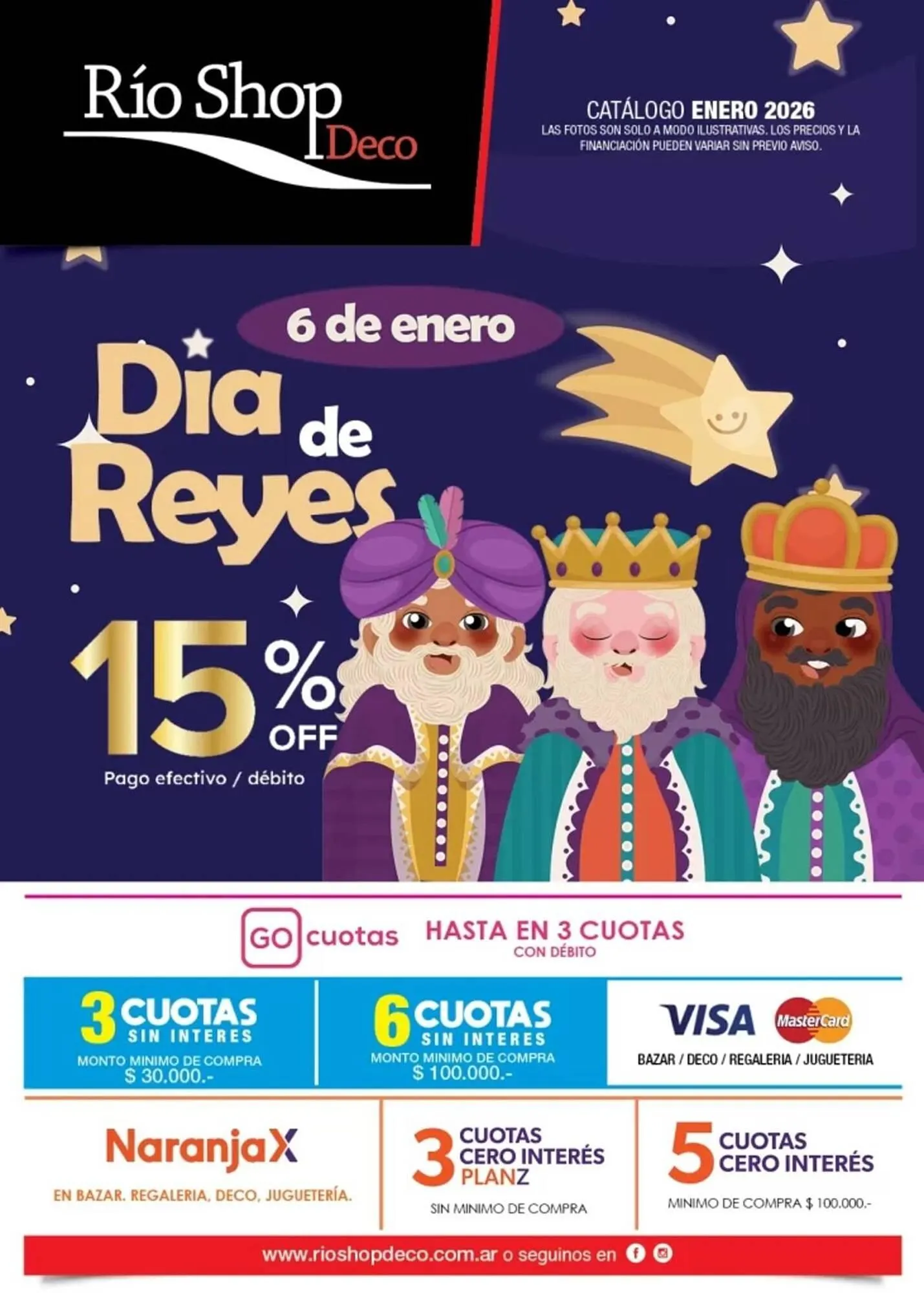 Ofertas de Catálogo Rio Shop Deco 6 de enero al 6 de enero 2026 - Página 1 del catálogo